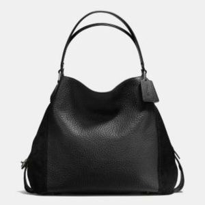 Coach Mixed Leather Edie 42 Shoulder Bag - NWT